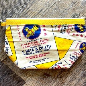 Rice Bag pattern zipper tote.